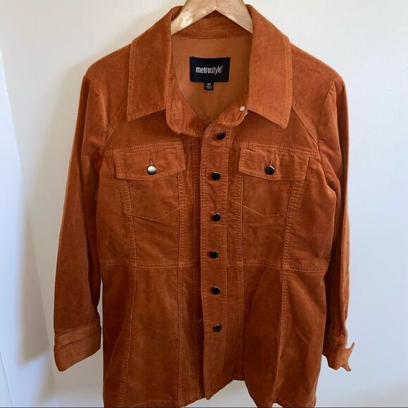 Metro style tan corduroy Jacket - Picture 2 of 11